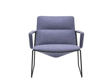 CAPRI LOUNGE BU1740 - Sled base upholstered armchair with armrests by Andreu World - view 2